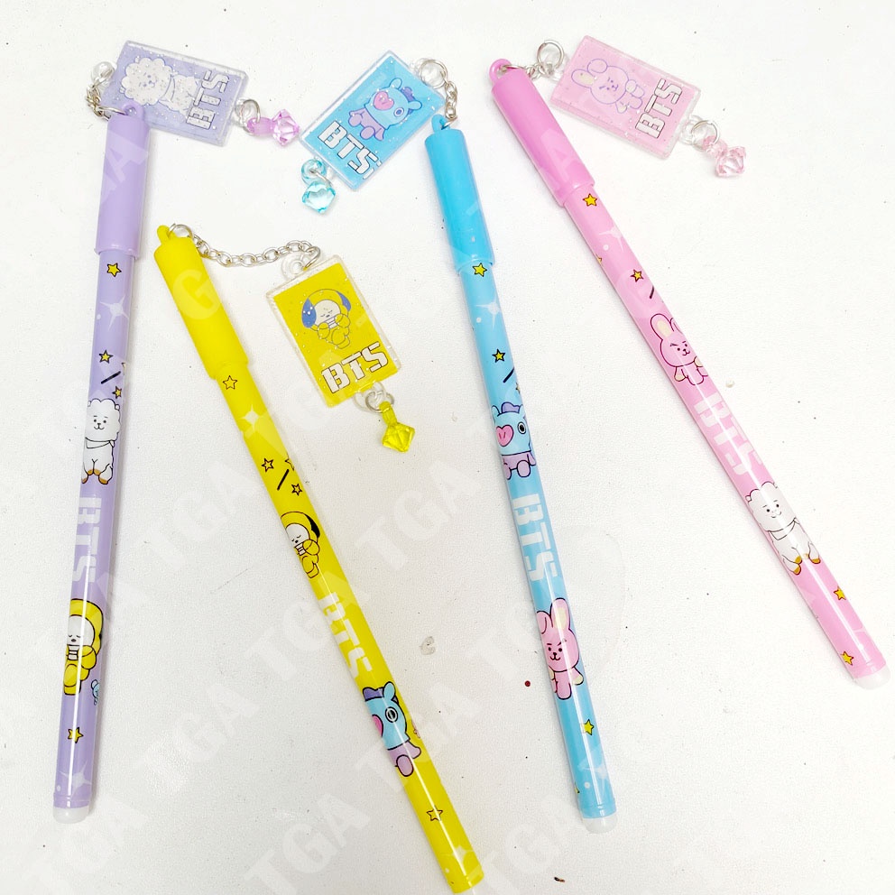 MURAH!!! PULPEN BITI21 GK DORAEMON GLITTER BULPEN GEL BITIES PENA KPOP KARAKTER