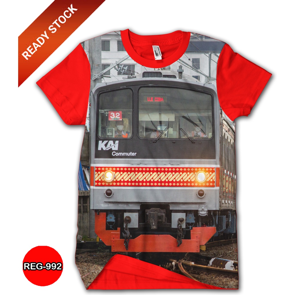 Kaos Kereta Api KRL BATIK JOGJA-SOLO JR-205 Baju Anak dan Dewasa Kereta Api 3D #REG-992
