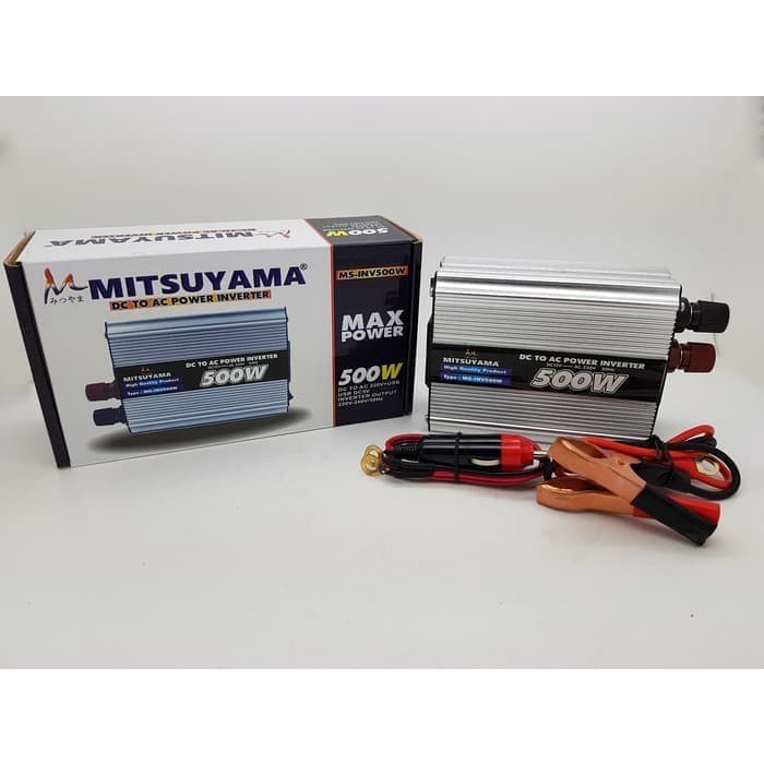 POWER INVERTER 500 WATT MITSUYAMA MS-INV500W DC 12V TO AC 220V