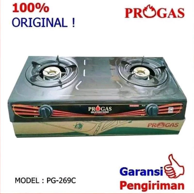 Kompor Gas Kaleng Progas 2 Tungku PG-269