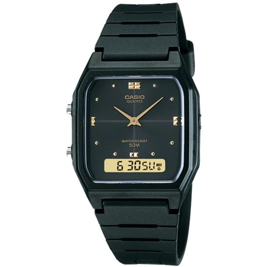 Casio Original AW-48HE / AW48HE - Wanita - Analog - Dual Time - Karet