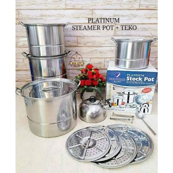Stockpot platinum onokabe | Stockpot panci + teko platinum