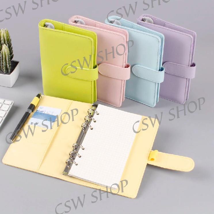 

Penjualan Terbanyak.. Macaron PU Leather Notebook Binder A5 Album Binder 6 Lubang