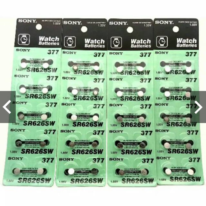 Hot Sale Baterai Sony Murah SR626SW Satu Papan Isi 10pcs