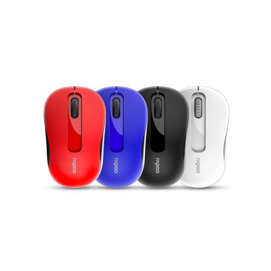 Mouse Office Wireless Rapoo Black Blue Red White