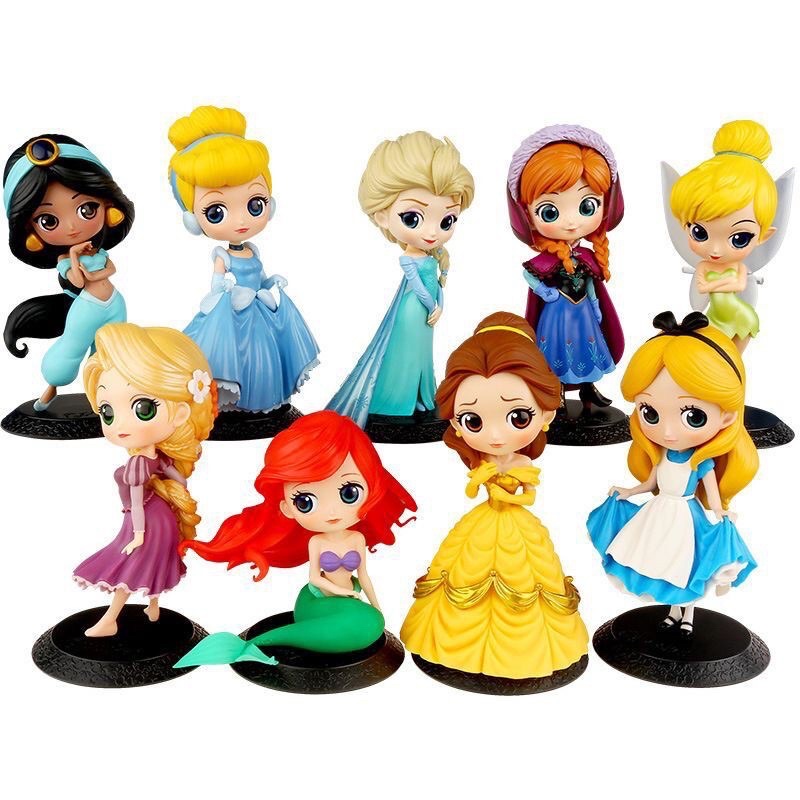 hiasan 3 dimensi princess belle frozen elsa topper tart kartun hiasan tart putri duyung mermaid hias