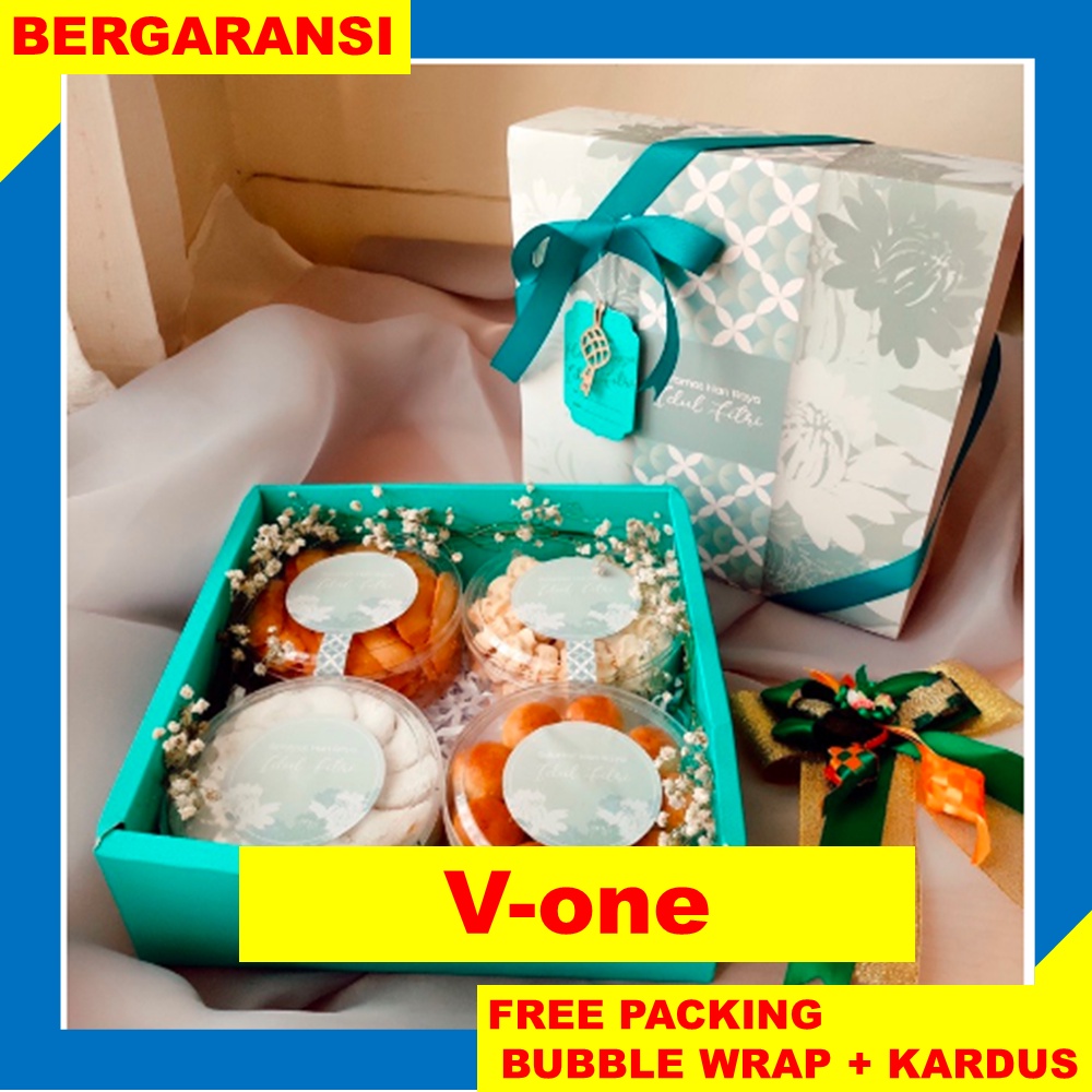 

Hampers Lebaran Premium isi 4 Toples Kue Kering - Parsel Idul Fitri Isi Nastar, Sagu Keju, Dll
