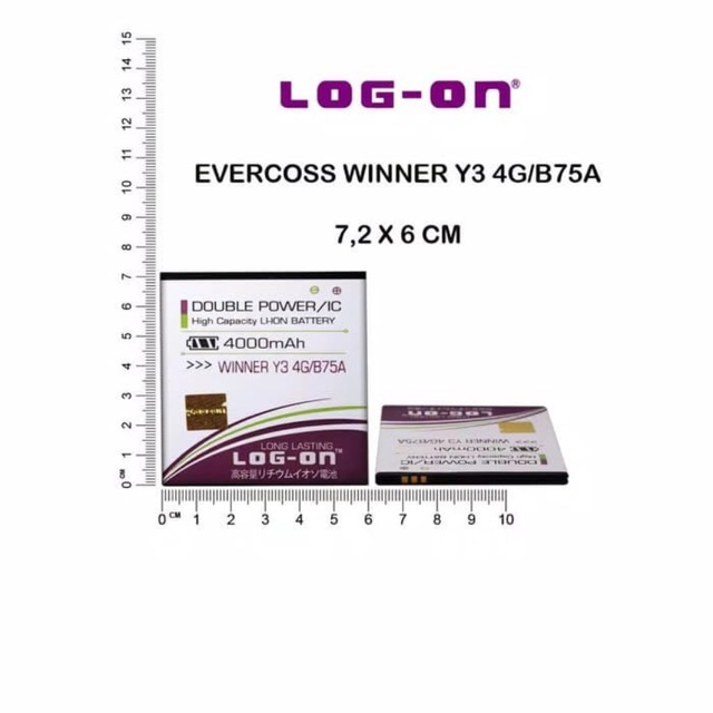 BATERAI LOG ON EVERCOSS WINNER Y3 4G/ B75A