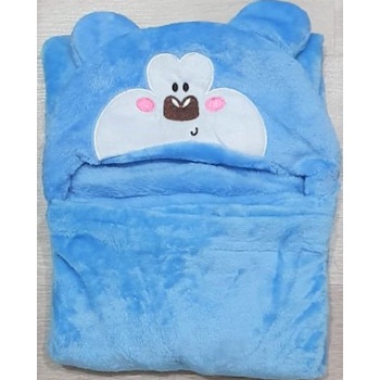 Selimut Bayi Topi Boneka / Selimut Bayi Karakter Fleece-Cool Bear