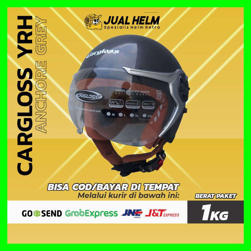 Helm Retro Cargloss Original YRH Hijab SNI