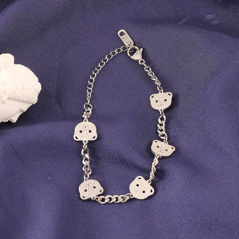 COD! gelang tangan titanium sisik naga boneka imut / anak anak / dewasa anti karat import