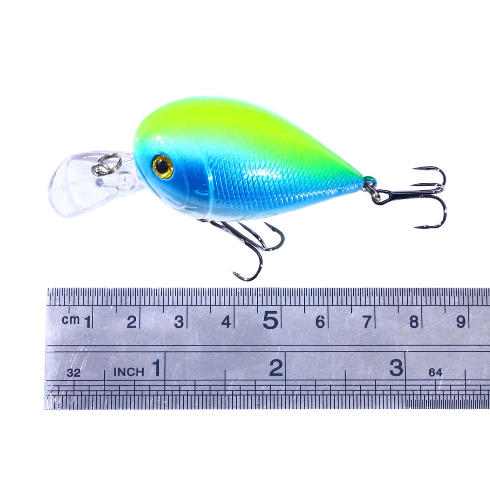 Hengjia 6PCS Umpan Pancing Minnow Ukuran 7CM 13G 6# Umpan Pancing Hard Bait Bentuk Ikan Imitasi Dengan Kail Treble