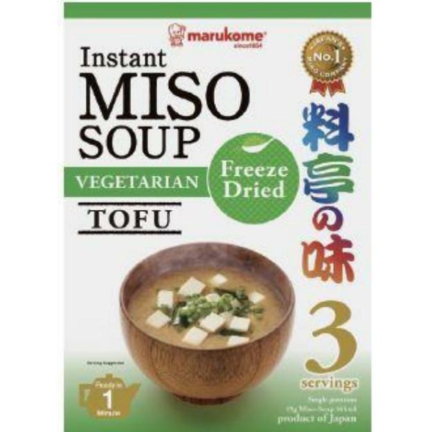 

[3 Pcs] Marukome VEGETARIAN Miso Soup - Miso Sup Instan ala Jepang