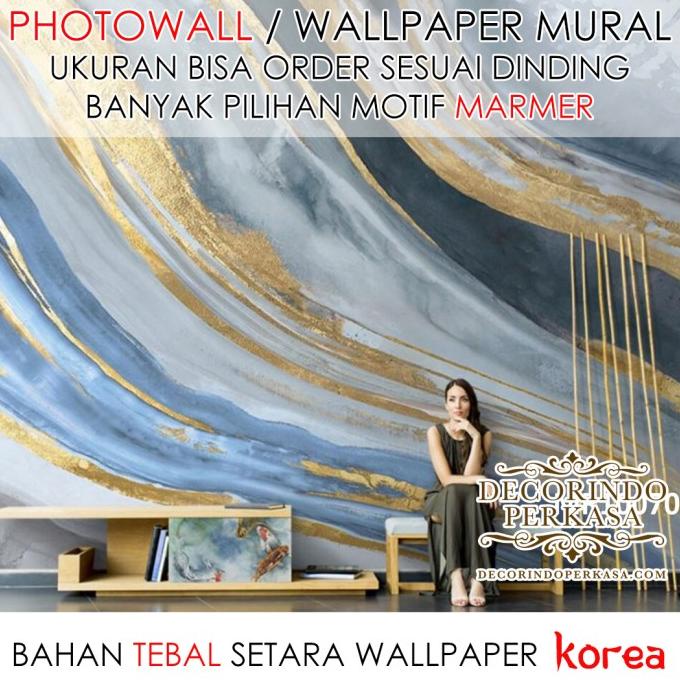 Wallpaper Mural / Photowall Motif Marmer Granit Bahan Wallpaper Korea