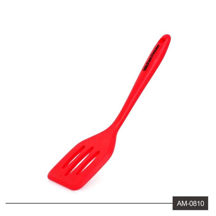 KH AM0810 29 CM MERAH SPATULA BAHAN SILIKON FULL SODET IRUS SUTIL