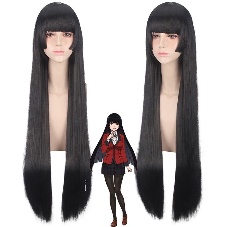 LOL-134 wig rambut palsu hitam kakegurui yumeko jabami