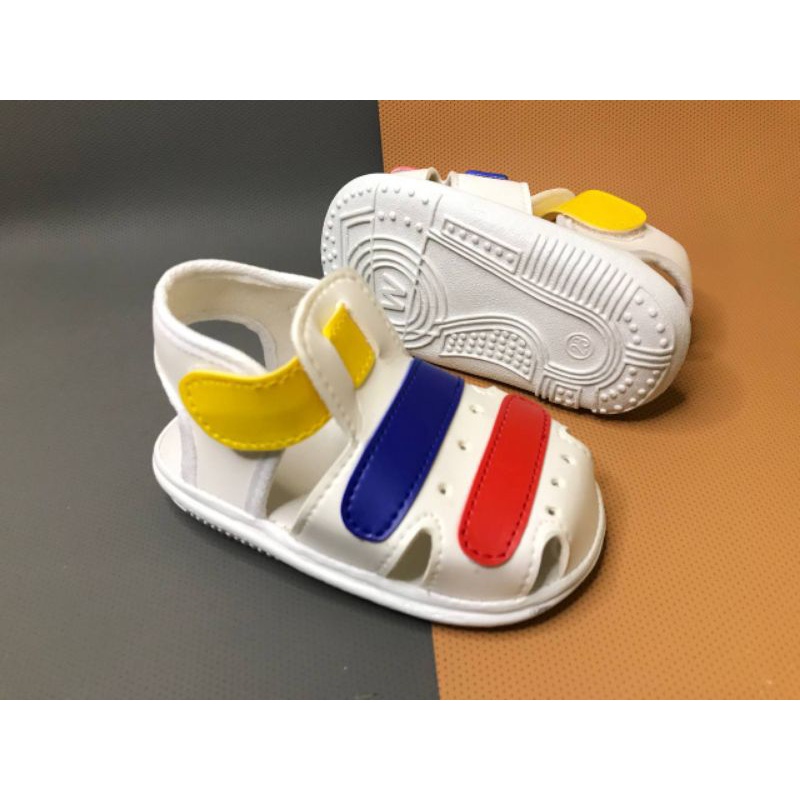 sepatu sandal anak laki laki perempuan terbaru usia 1_2 tahun bunyi cit-cit sandal bayi laki-laki
