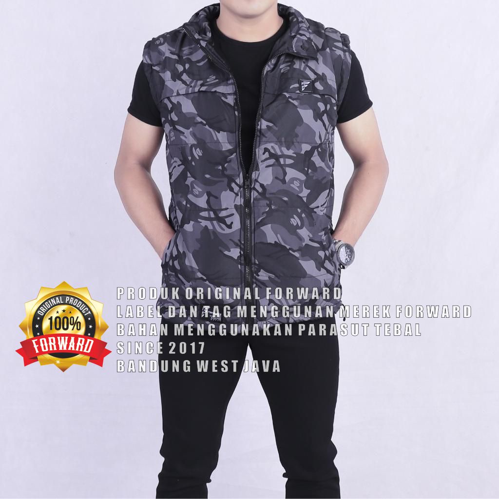 Jaket Rompi Forward Camo Army Loreng Perasut Bodyvest Pria Vest Motor Bikers Murah Casual Outdoor Adventure