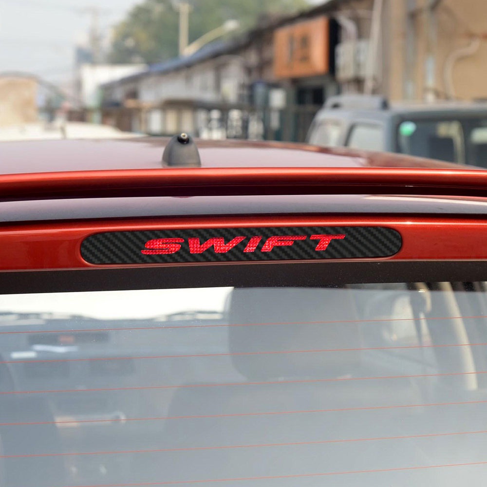 Stiker Lampu Rem Mobil Untuk Suzuki Swift Serat Karbon Dipasang Rem Stop Light Lamp Sticker Penutup Hias Aksesoris Styling Mobil