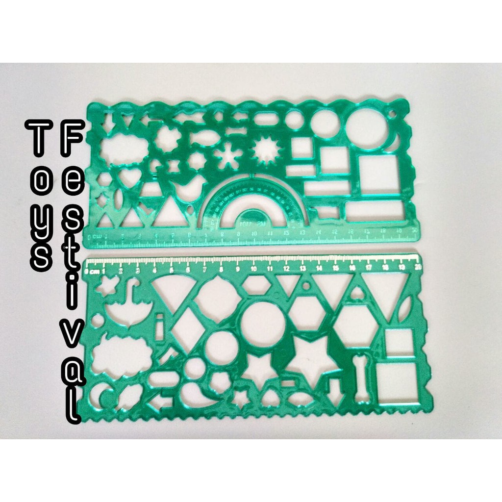 

Penggaris double menggambar pola - fancy ruller pattern - code MS 1101