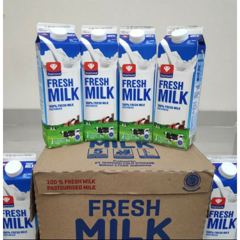

Susu Segar Diamond Fresh Milk Plain 1 L / 1000 ml