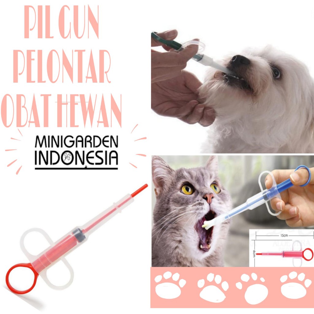 PET PILL GUN PELONTAR OBAT HEWAN anjing kucing suntikan tembakan kapsul pusher introducer PIL GUN