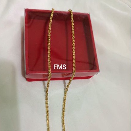 KALUNG MEDAN 45 CM LAPIS EMAS