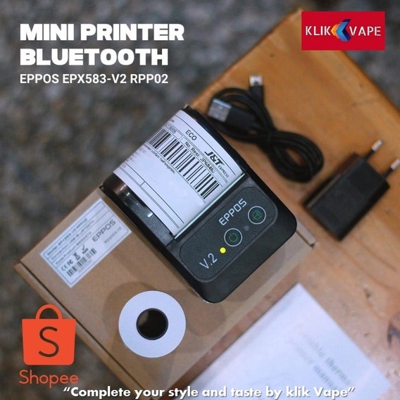 Printer Bluetooth  Untuk Cetak Resi Shopee dan Cetak Struk Kasir EPPOS EPX583-V2 RPP02 Grab/Gosend Bisa