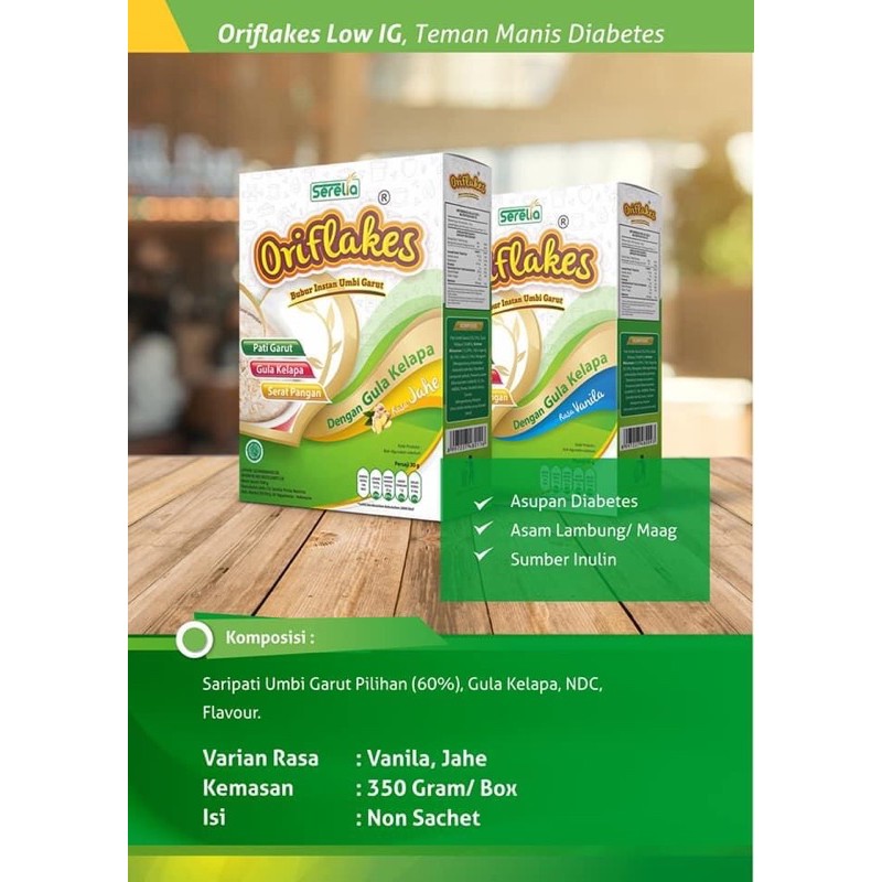 

oriflakes Low Ig untuk diabetes 350gram