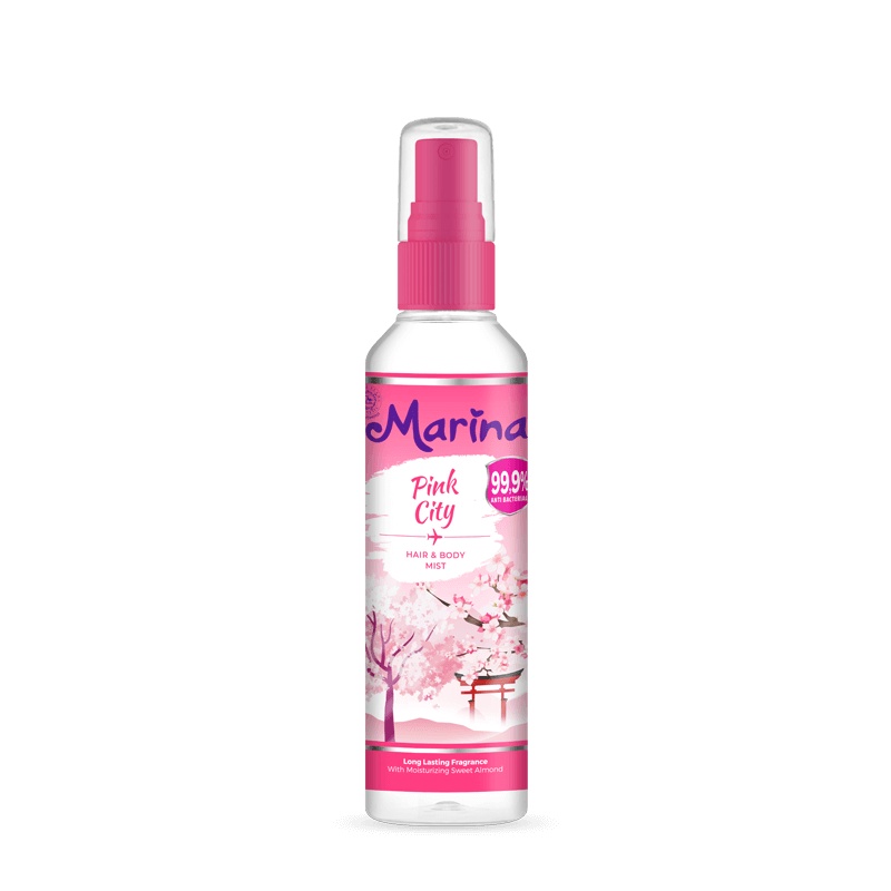 Marina Hair and Body Mist With Moisturizing Sweet Almond 100ML