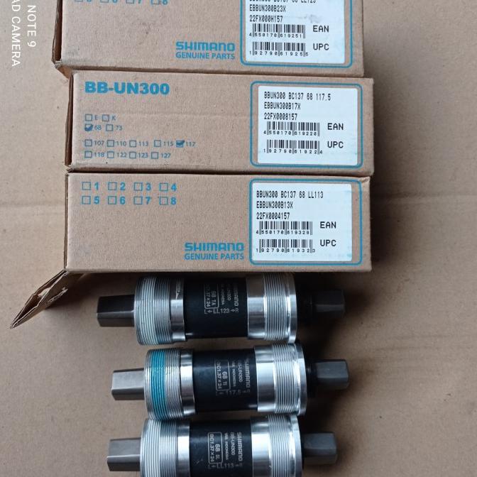 bottom bracket shimano BB kotak bearing UN300 113 mm