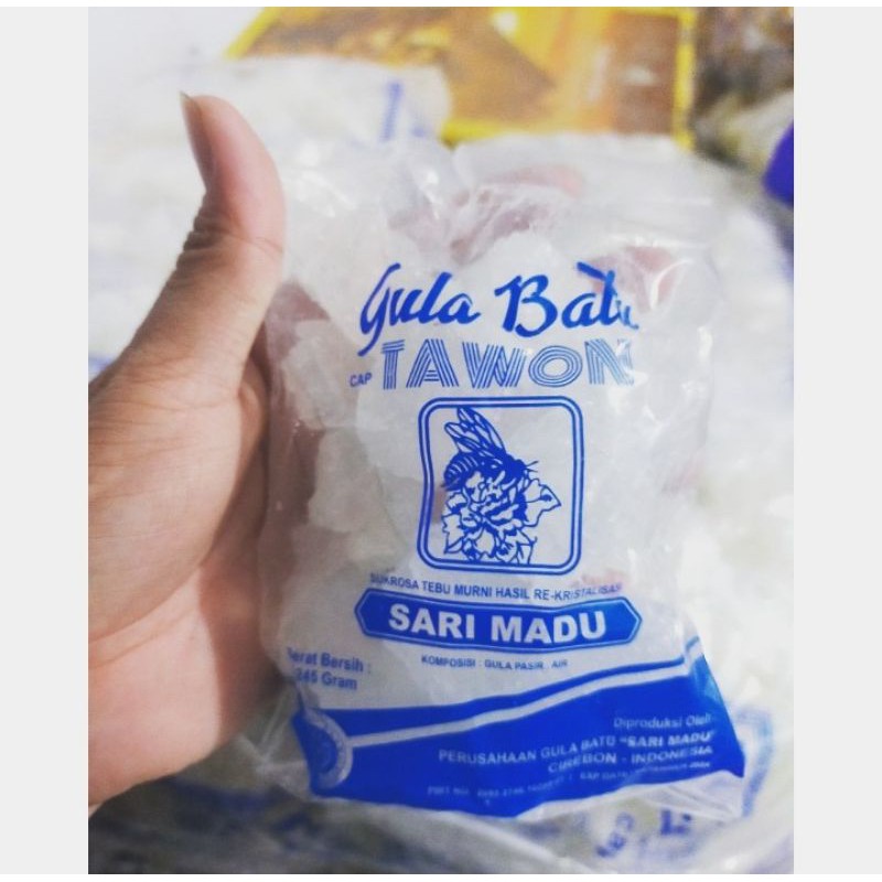 

Gula Batu Kristal TAWON Khas Cirebon Kemasan 250 Gram