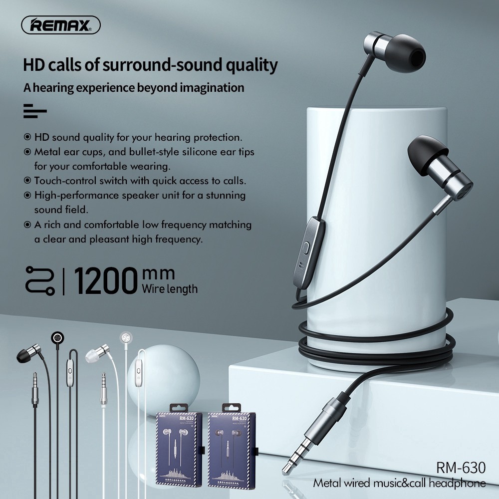 Remax Earphone RM-630 Garansi Resmi