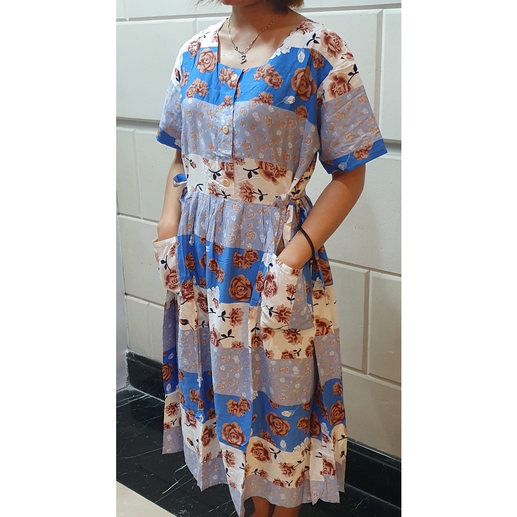 Daster Chibi Chibi Motif Bunga Bunga