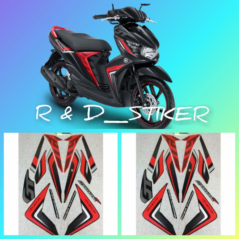 STIKER STRIPING BODY MOTOR YAMAHA MIO SOUL GT STREET 2014