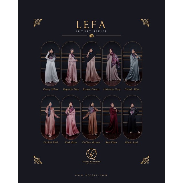 GAMIS LEFA PREMIUM SERIES BY KICIKS MUSLIMAH