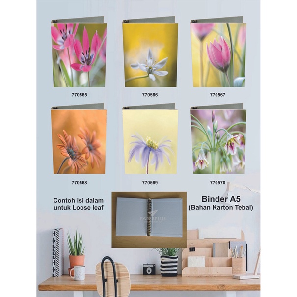 

Binder A5 / Binder Note A5 / Bunga / Set 2948