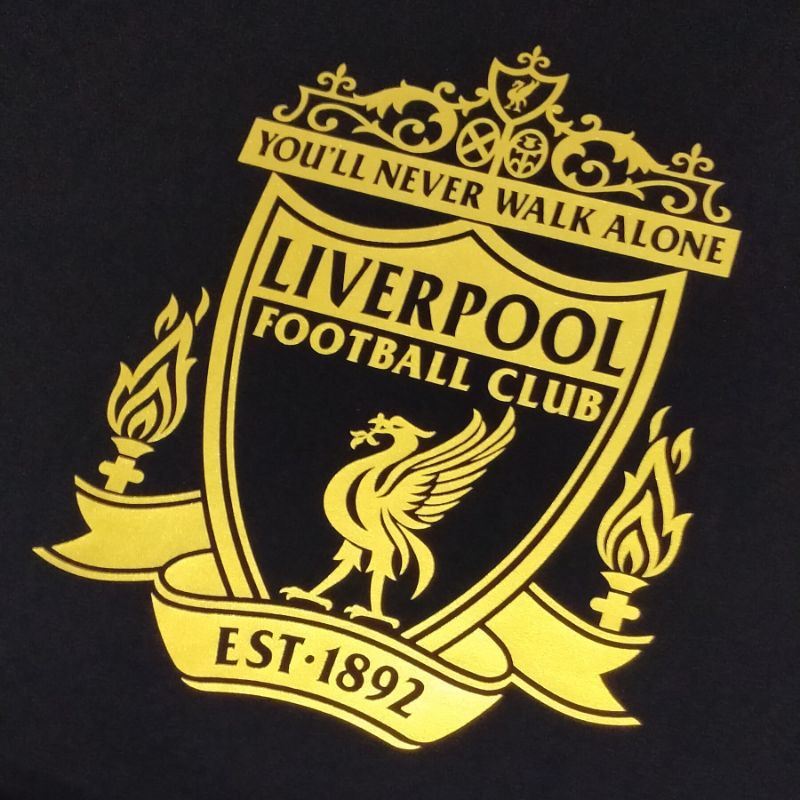 (PREMIUM UP2YOU T-SHIRT)THE REDS LIVERPOOL - BLACK GOLD