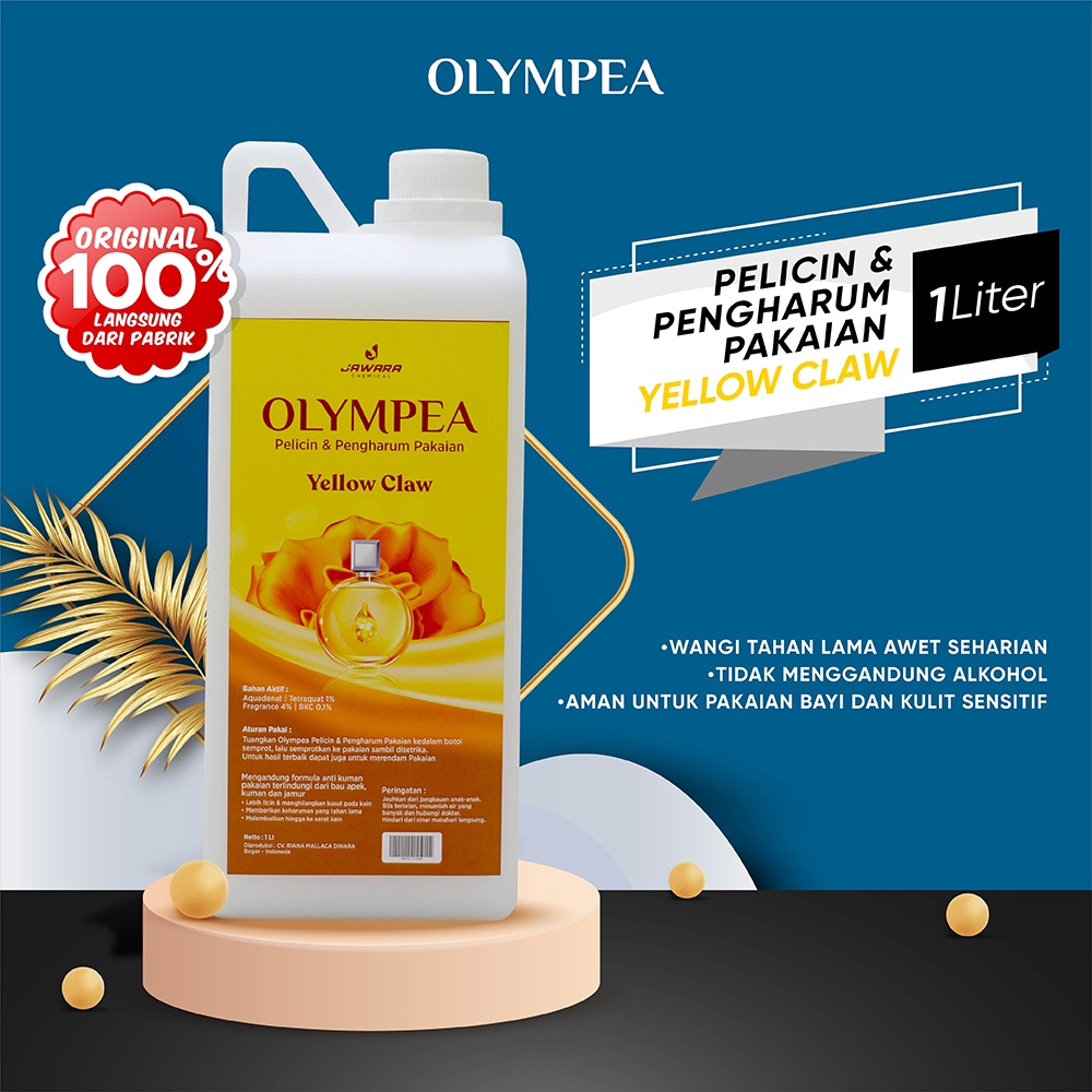 Pelicin Pewangi Pakaian Olympea 1 Liter Non Alkohol