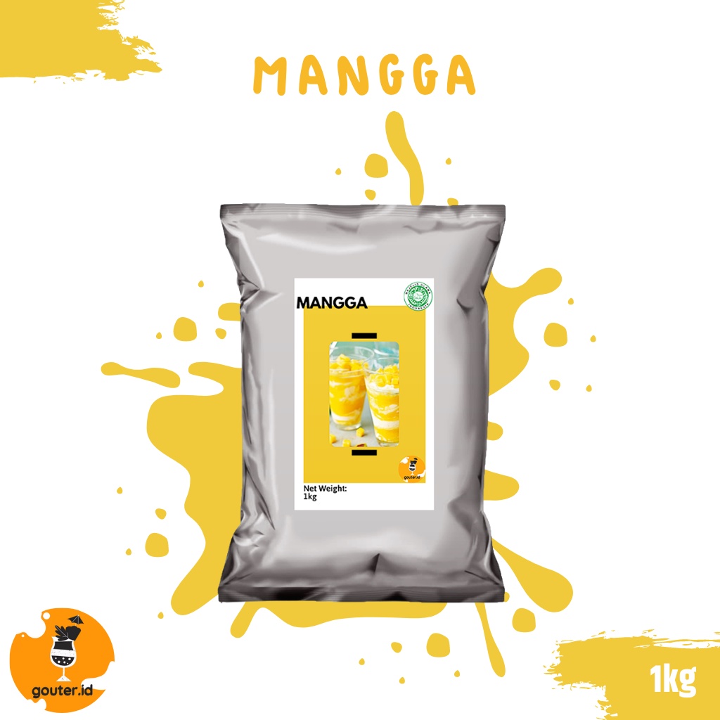 BUBUK MINUMAN RASA MANGGA 1KG / SERBUK MINUMAN ANEKA RASA / BUBUK MINUMAN KEKINIAN / MINUMAN INSTAN / BOBA DRINKS