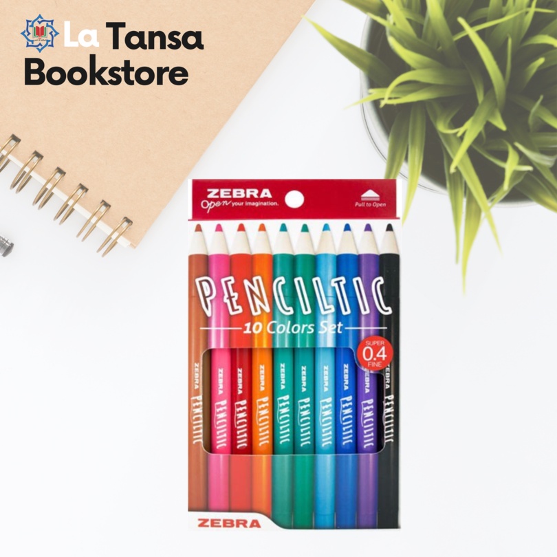 

PEN ZEBRA PENCILTIC 10 COLOR SET 0.4