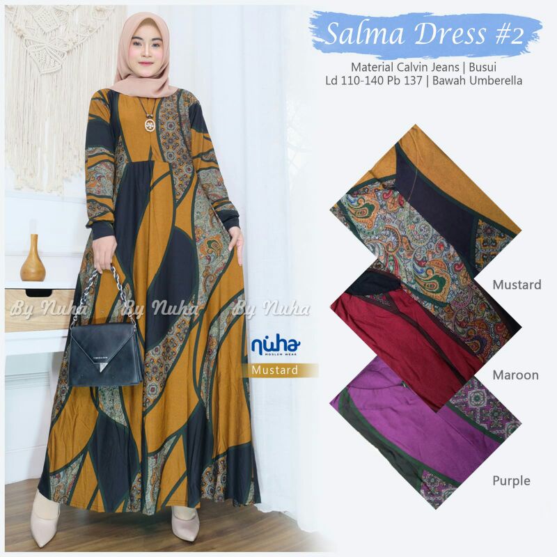 SALMA DRESS #2 BY NUHA|CALVIN JEANS LD 110-140 PB 137 BUSUI