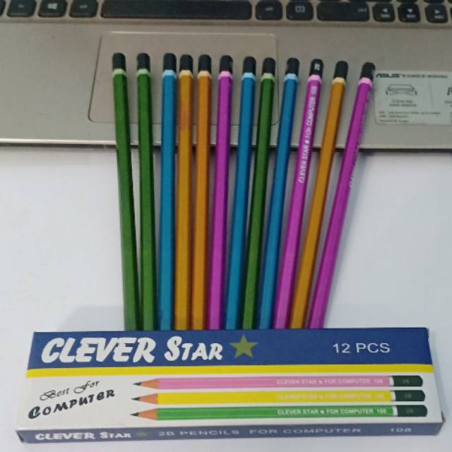 

Pencil 2B CLEVER STAR 1 pack isi 12 biji