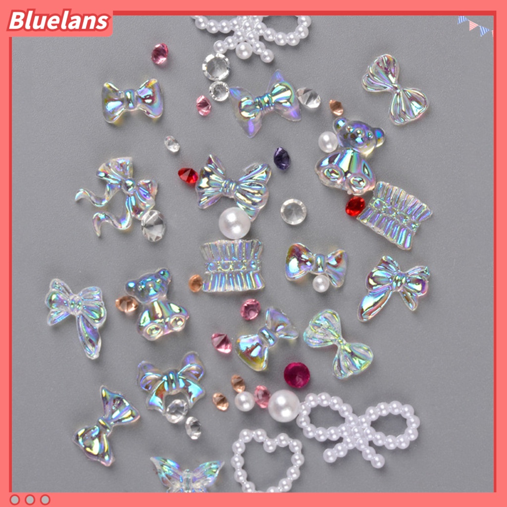 Bluelans 1 Kotak Ornamen Kuku 3D 50g Untuk Dekorasi Manicure Wanita