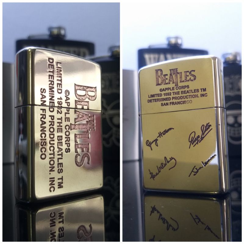 zippo the beatles limited edition zippo rare polish brass signature the beatles grade original