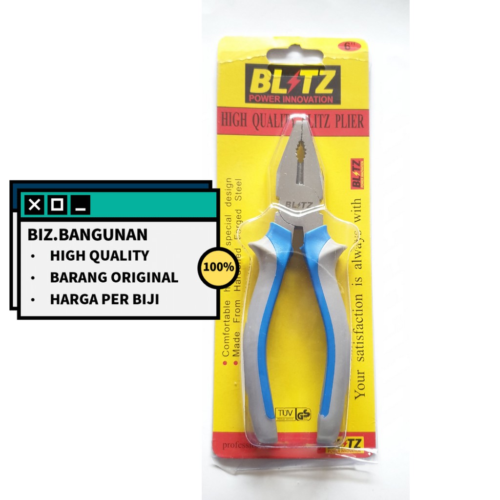 TANG KOMBINASI BLITZ 6&quot; CHROME - COMBINATION PLIER