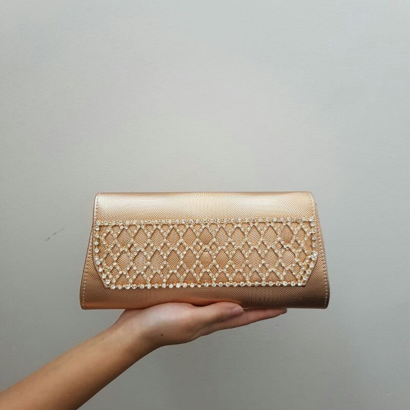 Sale! Tas Pesta  Farnell Clutch Import Murah Kondangan Mewah Cantik Gold Silver Diskon Besar