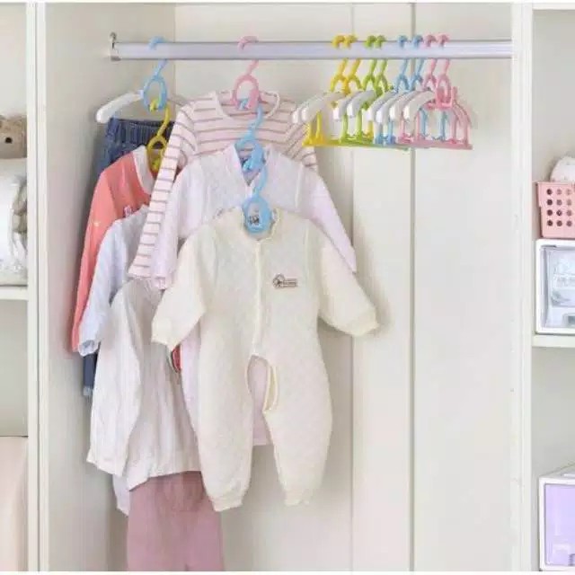 Hanger Setelan Anak | Gantungan Baju Anak | Hanger Baby Display Anak