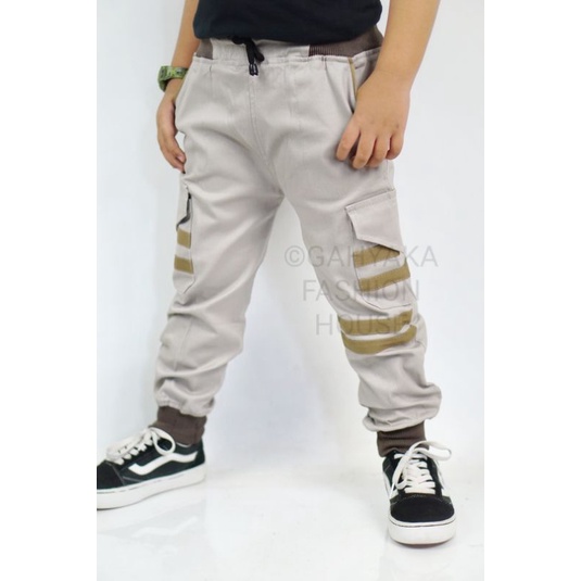 NEW CELANA ANAK JOGGER LIST BAHAN KATUN MELAR ADEM HALUS DAN TEBAL