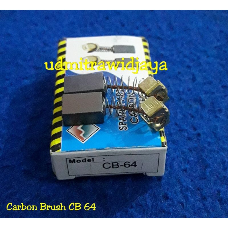 Carbon brush CB 64 cb64 mesin bor tangan 10mm  hand bor jig saw mesin gergaji jig saw  maktec MT60 MT652 MT653 MT431, MT923  Carbon brush tahan lama CB64 brostel makita BO 3700, BO3711 mesin sander makita